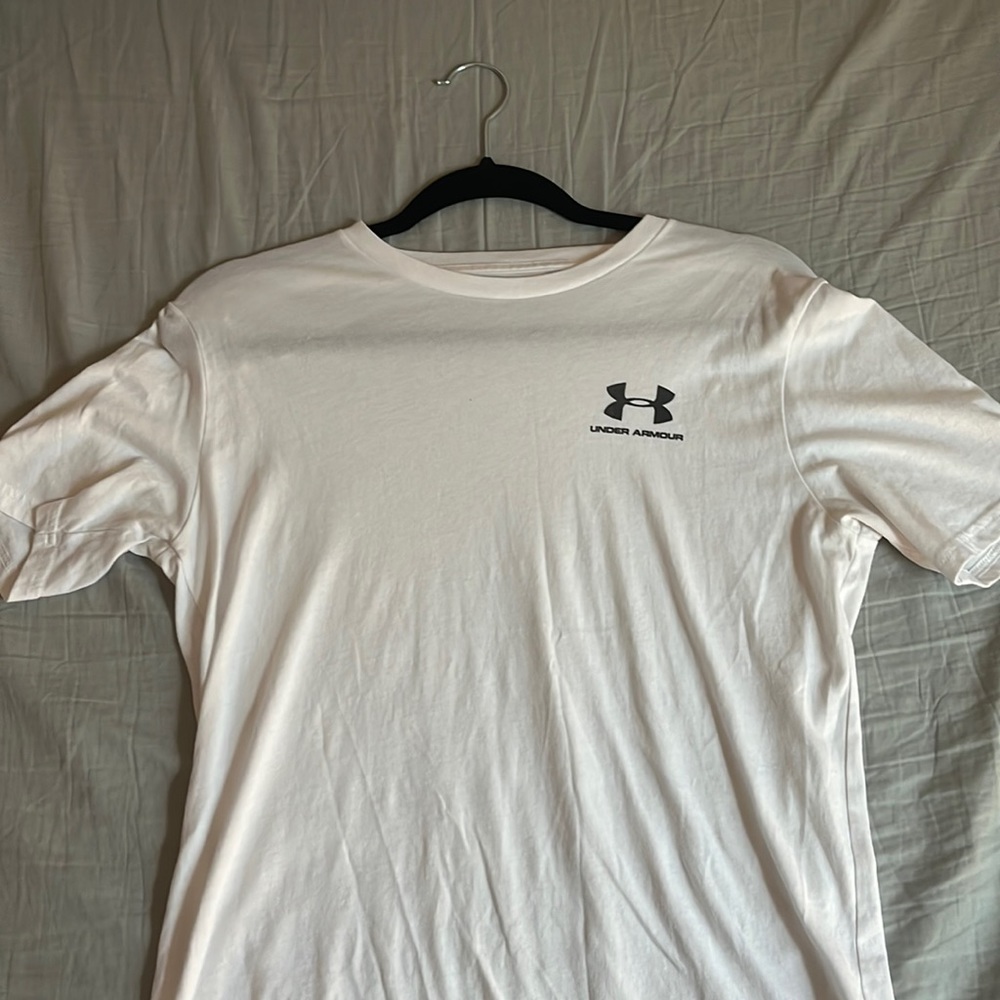 Under Armour Short Sleeve Workout Tee Small White